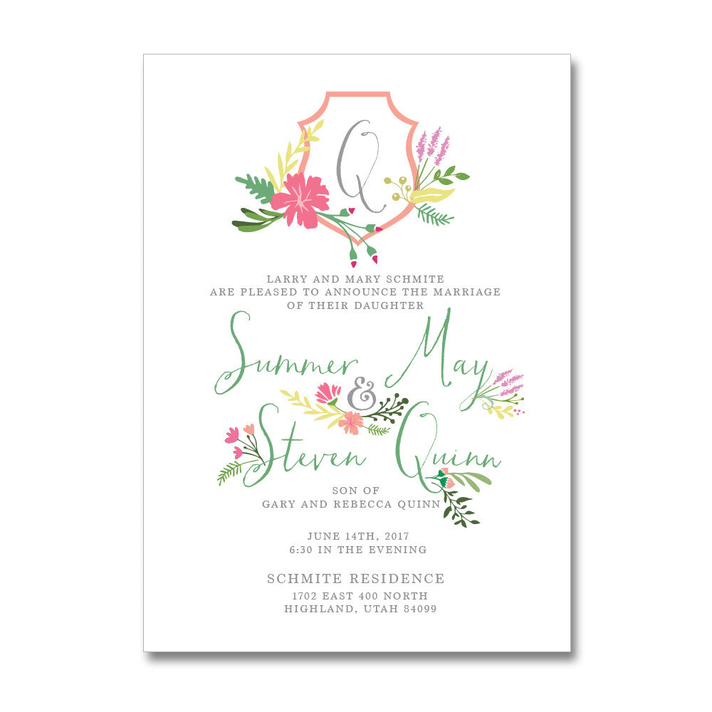 Botanical Wedding Invitations