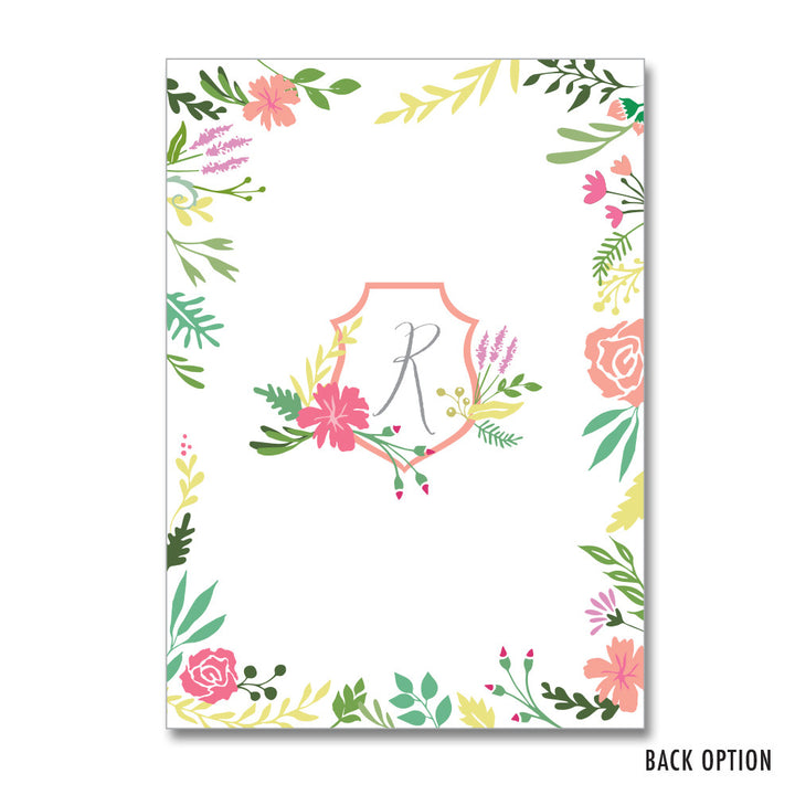 Botanical Wreath Wedding Invitations