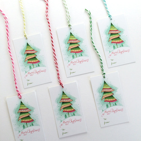 Christmas Tree gift Christmas tags