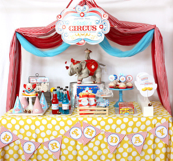 Printable Circus/ Carnival Birthday Signs- Enter the Magical world of the CIRCUS by Wants and Wishes