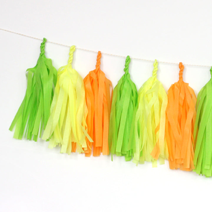 Citrus Tassel Garland Kit or Fully Assembled