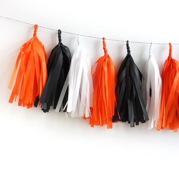Classic Halloween Fringe Tassel Garland Kit or Fully Assembled