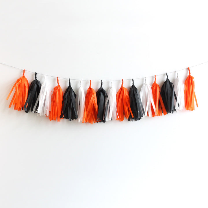 Classic Halloween Fringe Tassel Garland Kit or Fully Assembled