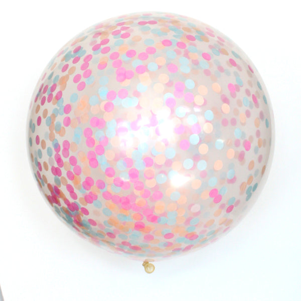 Donut Clear Confetti Balloon