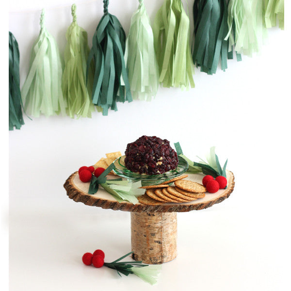 Evergreen Wreath Christmas Fringe Tassel Garland Kit or Fully Assembled