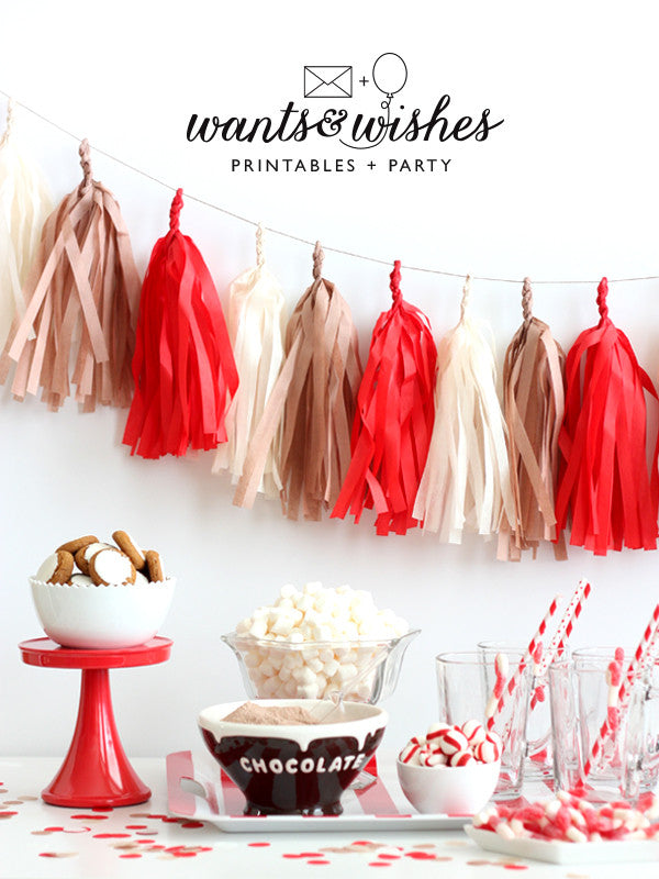 Gingerbread House Christmas Fringe Tassel Garland Kit or Fully Assembled
