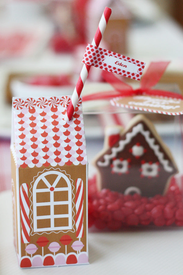 Printable Gingerbread House Wonderland Collection-- great for a gingerbread decorating party