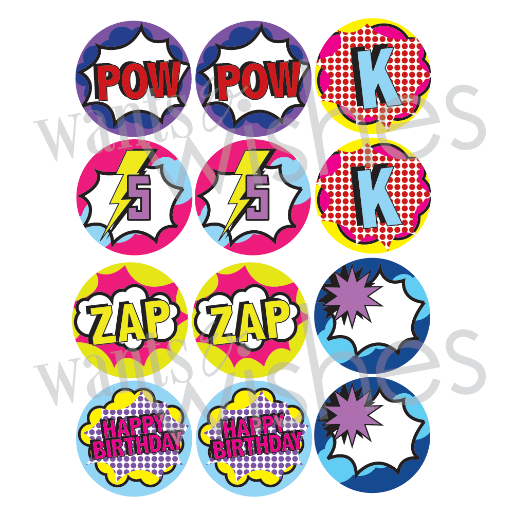 Printable Girl Superhero - Girl Power Superhero Collection