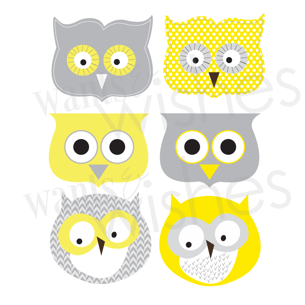 Sunshine Collection-Printable Owl Favor/Treat Bag Toppers