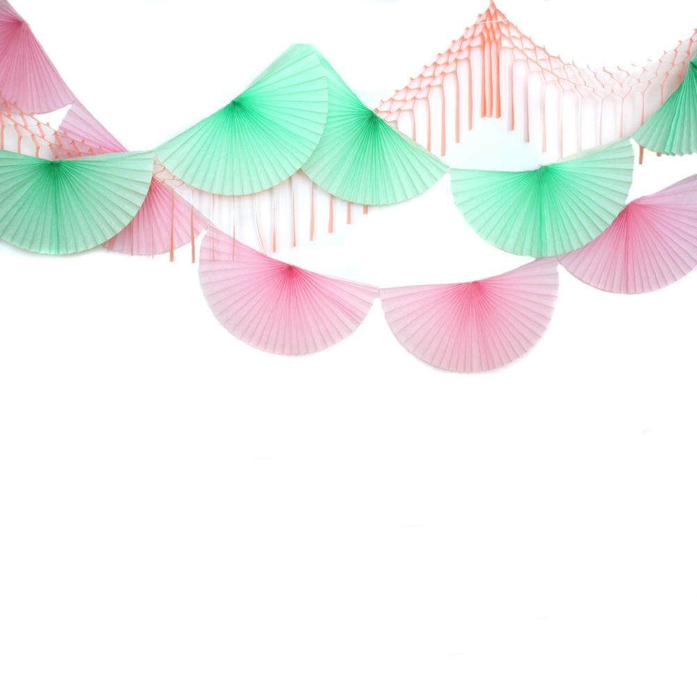 Ice Cream Fan Bunting Garland