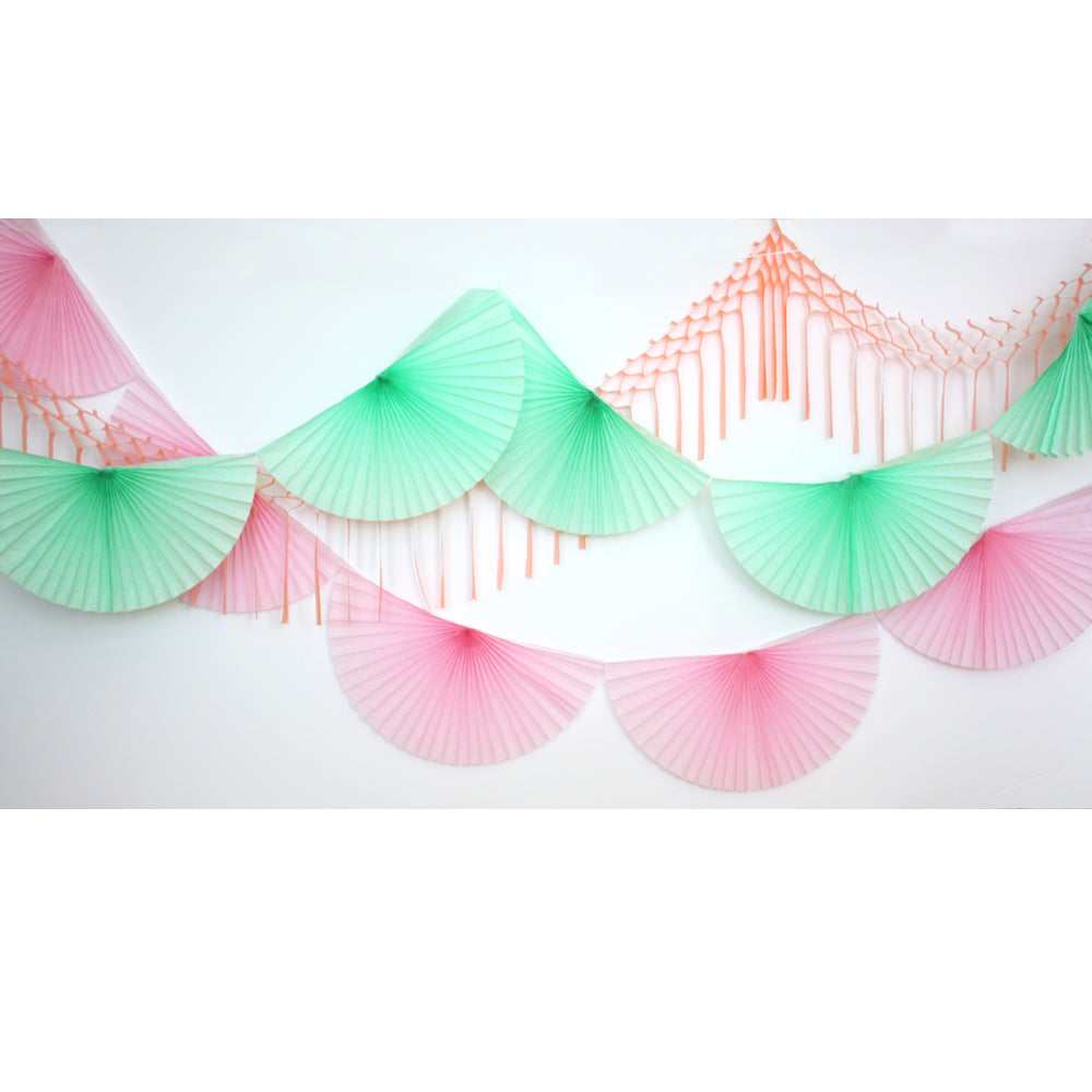 Ice Cream Fan Bunting Garland