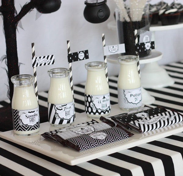 Black and White Sophisticated printable Halloween Collection