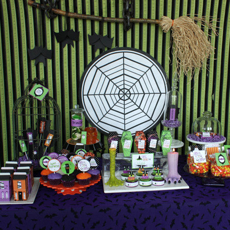 Halloween Glam Haunted House party printables