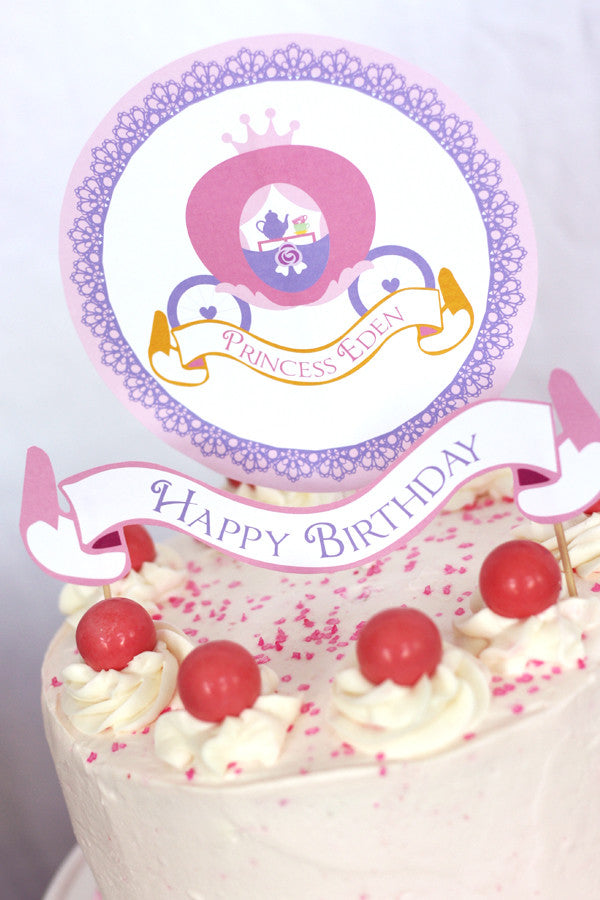 printable Princess Tea Party Birthday by Wants and Wishes