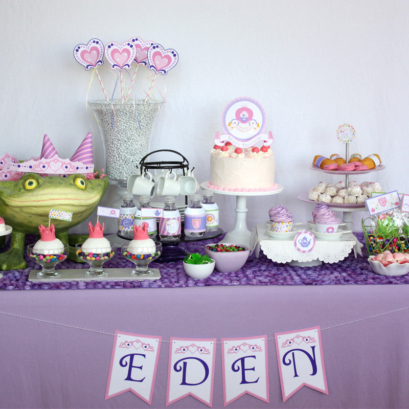 printable Princess Tea Party Birthday by Wants and Wishes