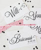 printable Will you be my Bridesmaid cards (creative bunting bridesmaid invite)