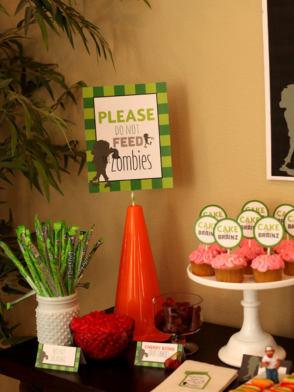 Zombies printable Birthday Party Collection
