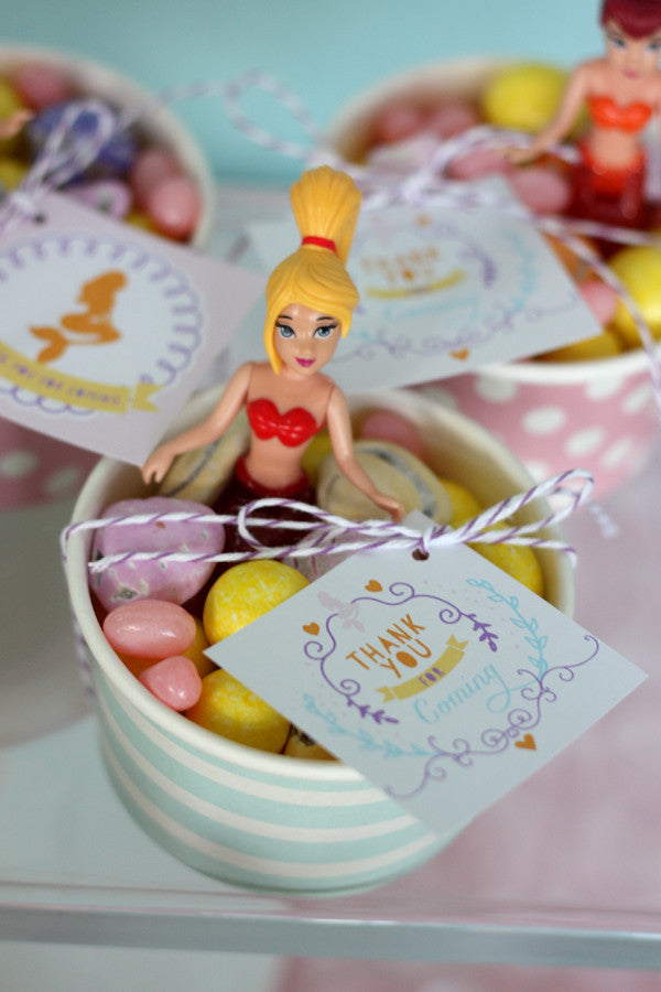 Magical Mermaid Birthday party printables