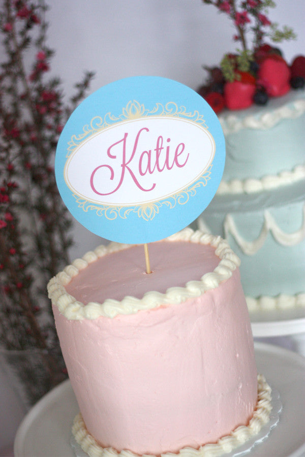 Let them Eat Cake- printable Marie Antoinette Bridal Shower
