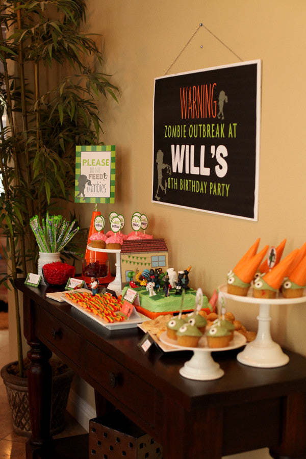 Zombies printable Birthday Party Collection