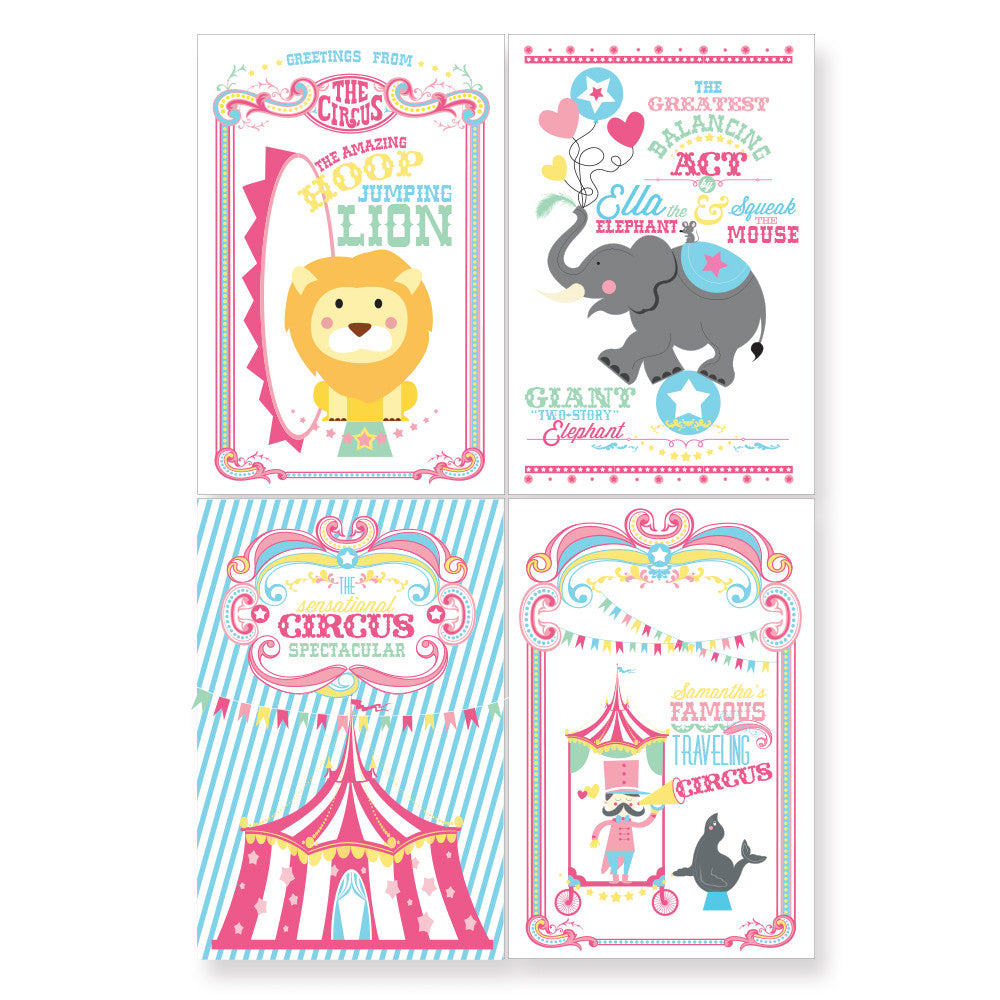 Coordinating printable Circus/ Carnival poster- Cotton Candy Girl Circus Collection