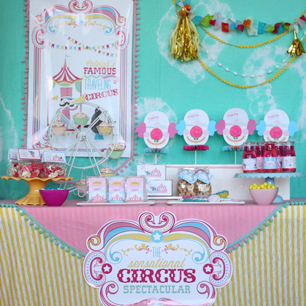 Cotton Candy Girl Circus printable Collection