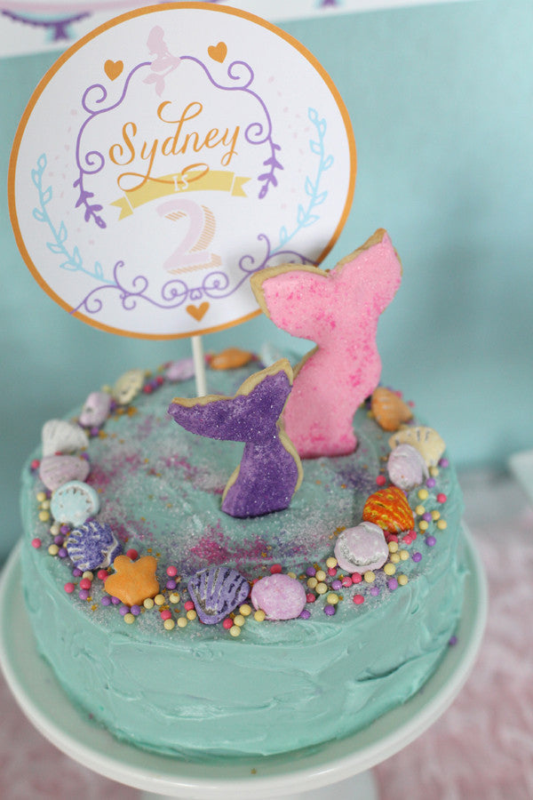 Magical Mermaid Birthday party printables