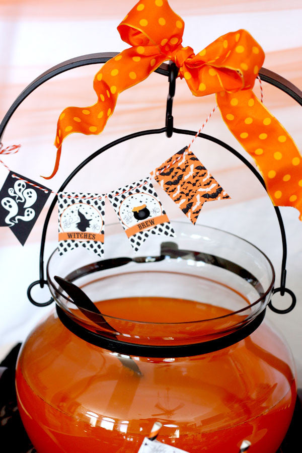 Vintage Retro printable Halloween party collection