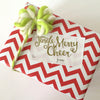Jingle Merry Cheer Gold foil Holiday Christmas Sticker tag