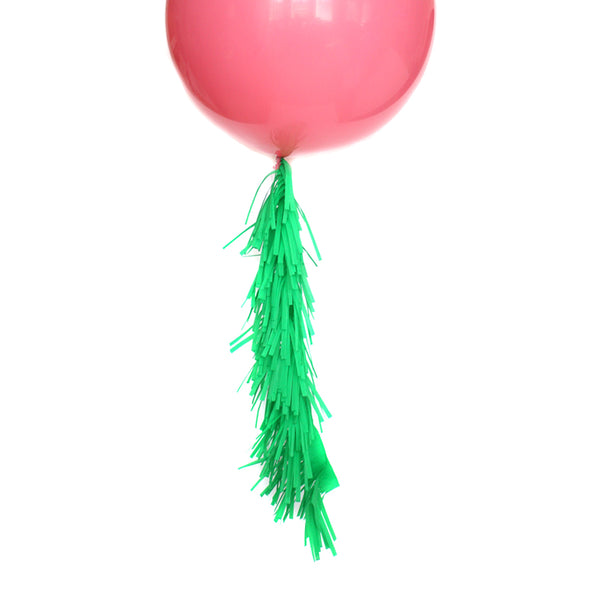 Kelly Green Frilly Balloon Tassel