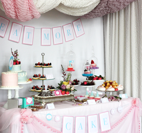 Let them Eat Cake- printable Marie Antoinette Bridal Shower