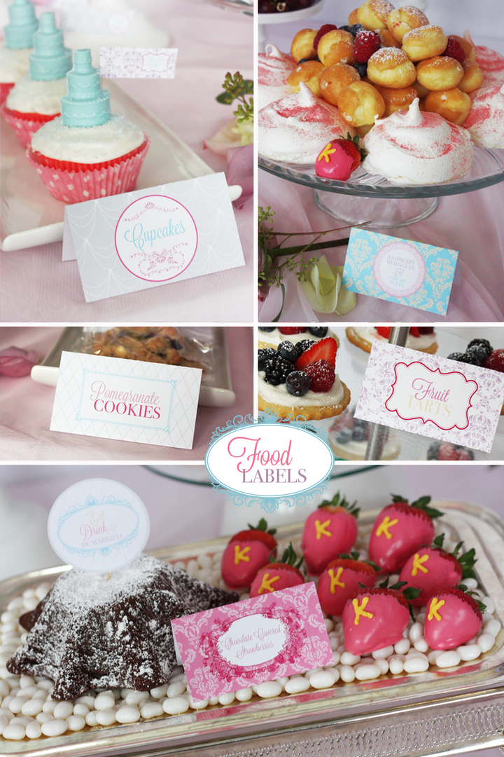 Let them Eat Cake- printable Marie Antoinette Bridal Shower