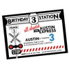 MODERN Train printable Invitation- coordinates with Modern Train collection by Wants and Wishes