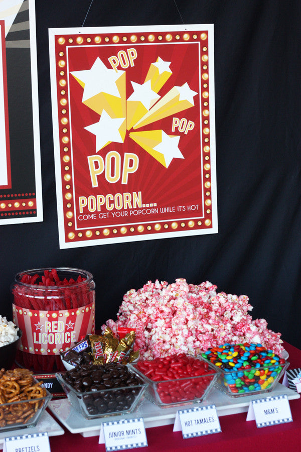 In Lights Outdoor Movie Night Birthday or Family Movie Night Collection