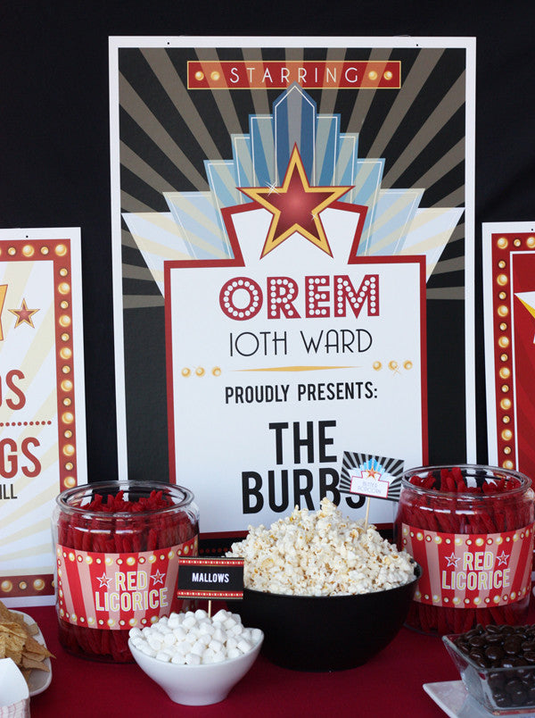 In Lights Outdoor Movie Night Birthday or Family Movie Night Collection