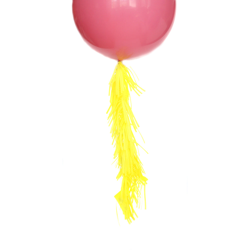 Neon Yellow Frilly Balloon Tassel