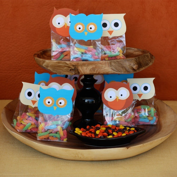 Printable Owl Favor/Treat Bag Toppers- Owl Birthday Party Collection