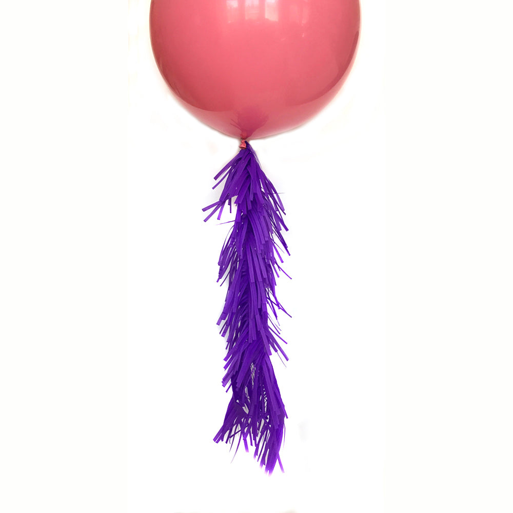 Pansy Purple Frilly Balloon Tassel