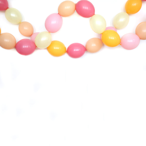 Peaches & Cream Link Balloon Garland