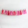 Perfectly Pink Fringe Tassel Garland Kit or Fully Assembled