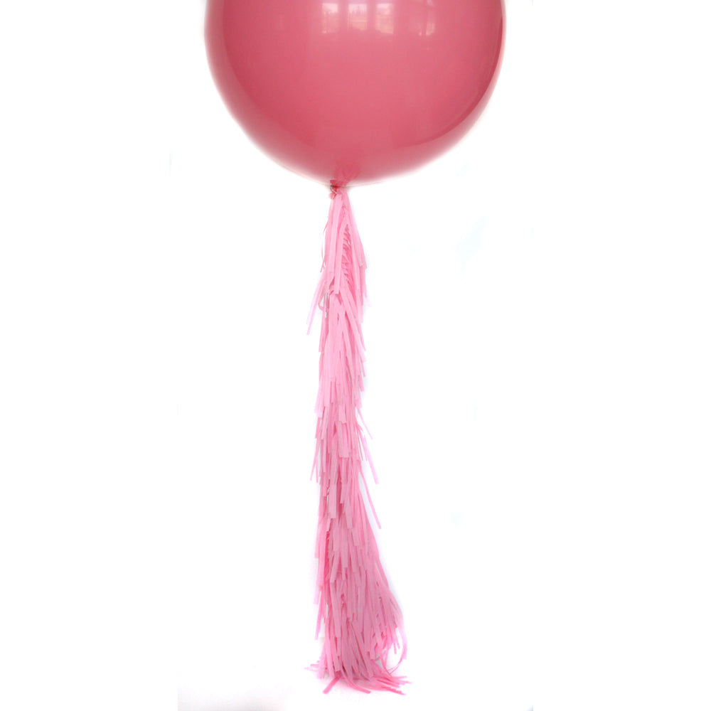 Pink Frilly Balloon Tassel