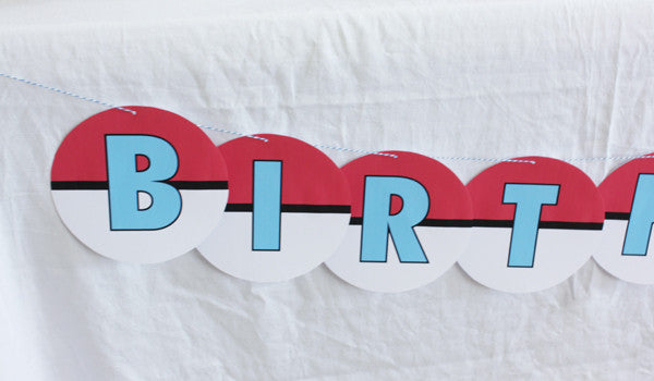 printable POKEMON birthday party collection