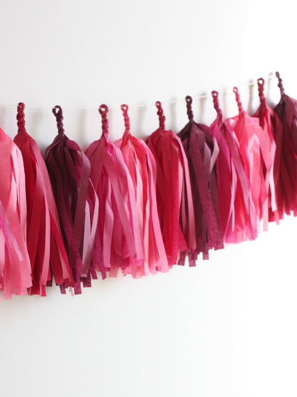 Pomegranate Fringe Tassel Garland Kit or Fully Assembled