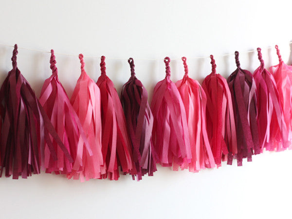 Pomegranate Fringe Tassel Garland Kit or Fully Assembled
