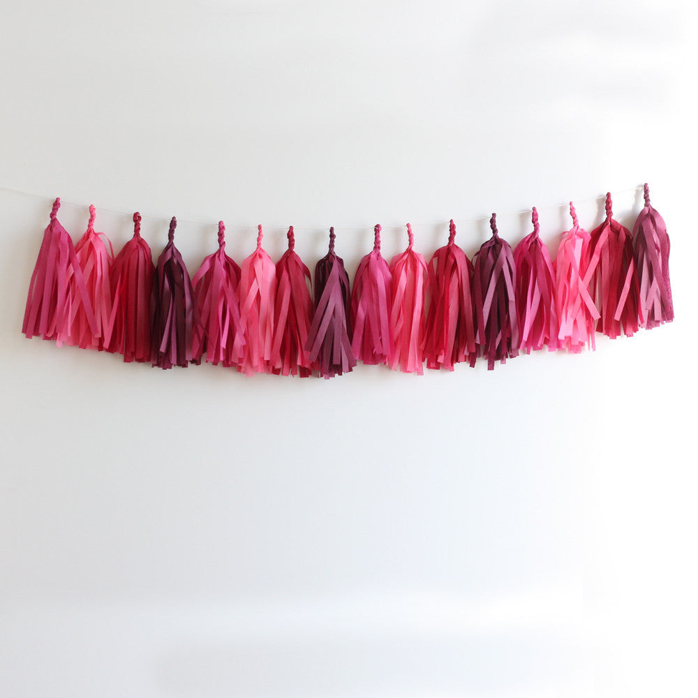 Pomegranate Fringe Tassel Garland Kit or Fully Assembled