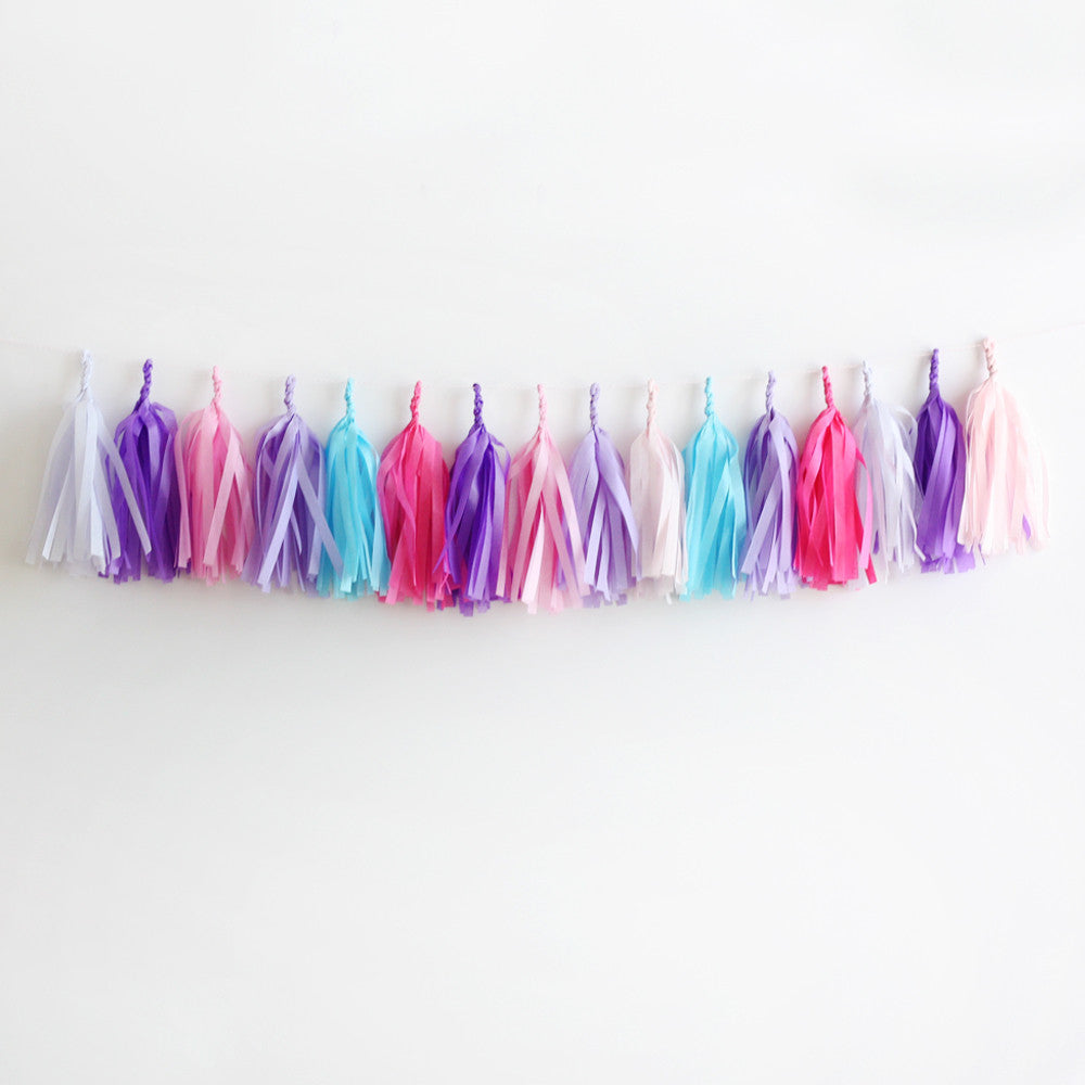 Princess Fringe Tassel Garland Kit or Fully Assembled