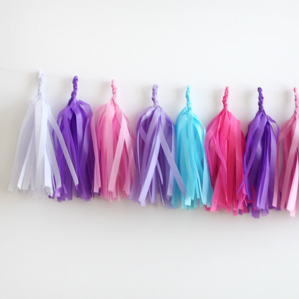 Princess Fringe Tassel Garland Kit or Fully Assembled