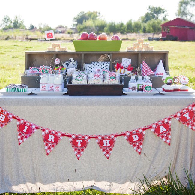 Vintage Barnyard printable party collection