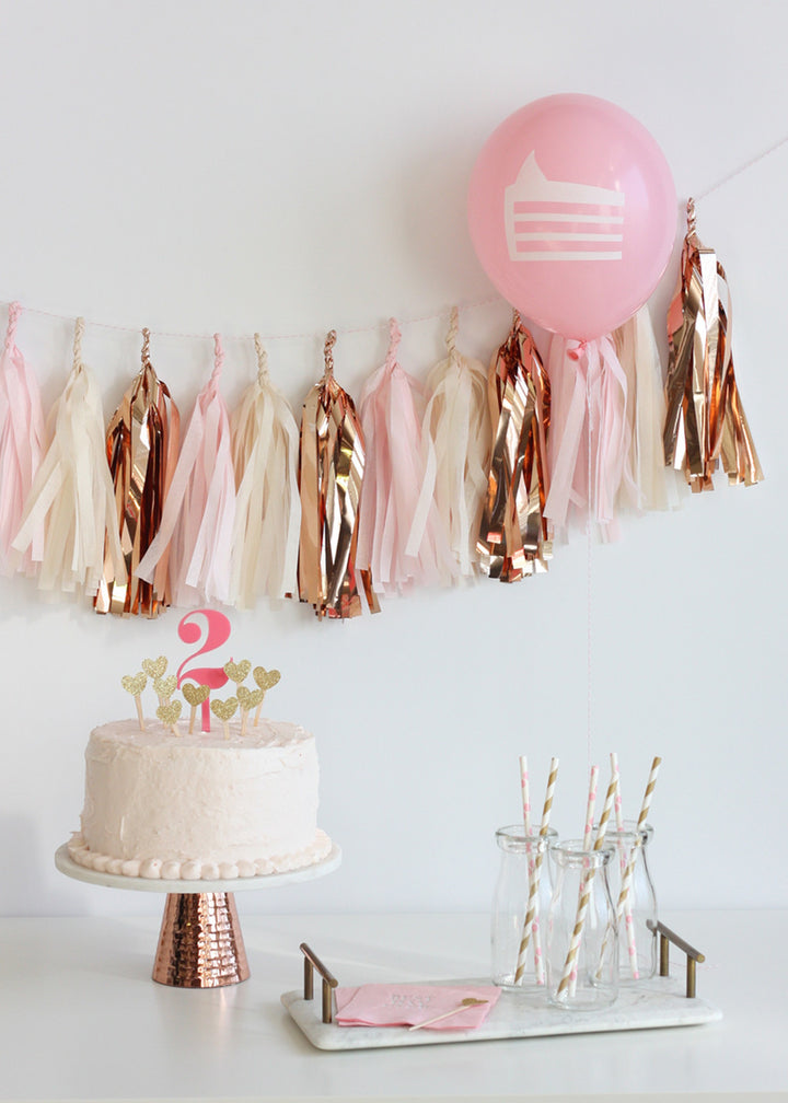Rose Gold Fringe Tassel Garland Kit