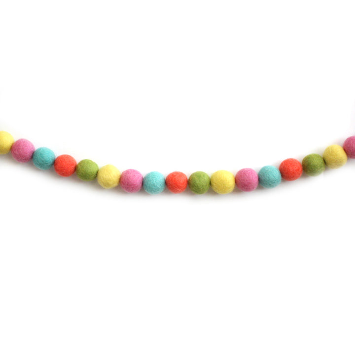 Spring Felt Ball Garland